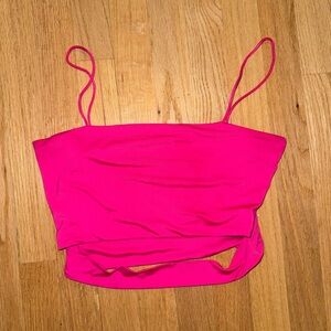 Pink crop top
